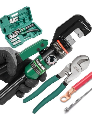 Hydraulic cable crimping tool - cable,