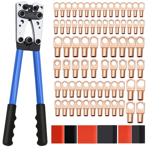 Cable lug crimping - tool, with